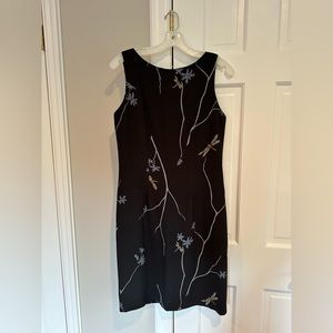 Vintage Black Floral Dress